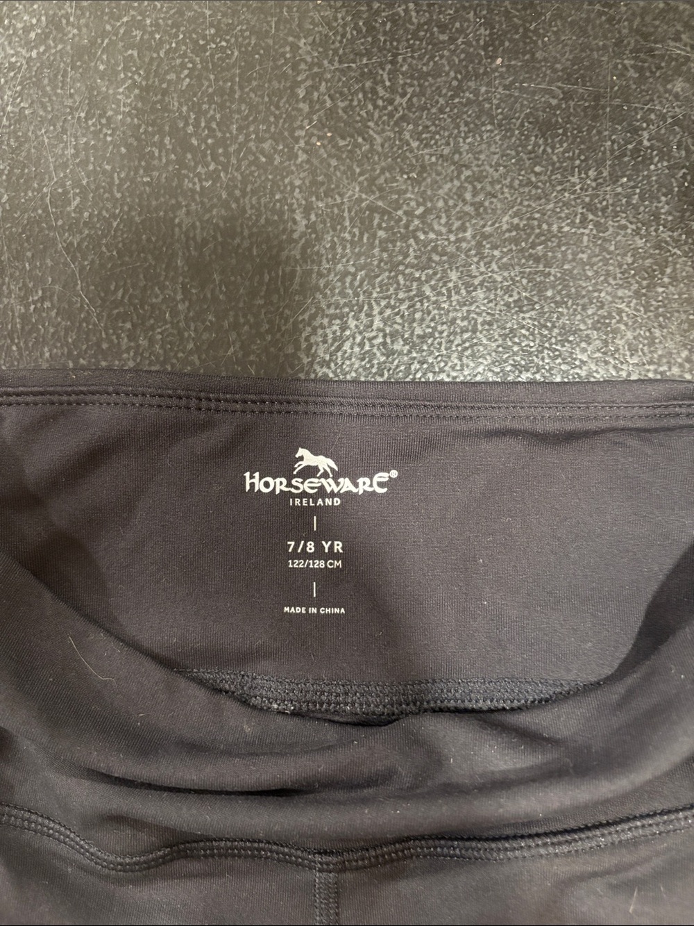 Kids Black Riding Leggings from Horseware Ireland - Picture 2 of 2